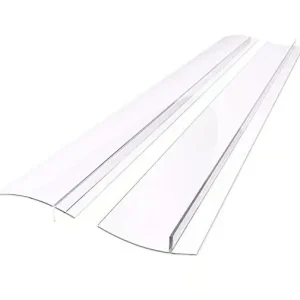 Gjennomsiktig komfyrlist - Hold det rent mellom komfyr og benkeplate, 61,5 cm 2-pakning 2-pack 188