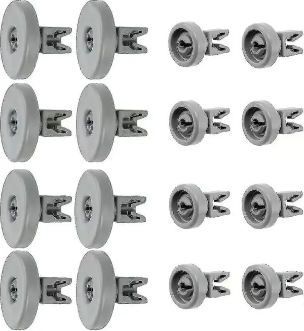 Spares2go Kurvhjul til Ikea DW60 RDW60 oppvaskmaskin (8 øvre hjul + 8 nedre hjul)