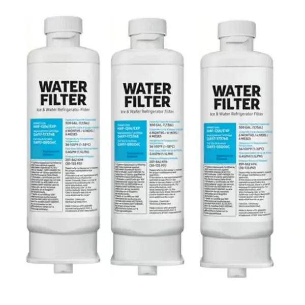 3-pakning DA97-17376B kjøleskapsvannfilter kjøleskapsfilterelement 3-lags effektiv filtrering