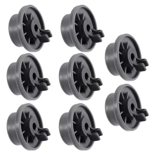 8 stk. Oppvaskmaskinhjul Slitesterk 165314 Oppvaskmaskin Nedre Kurvhjul Erstatning Passer for Whirlpool og Kenmore Oppvaskmaskin