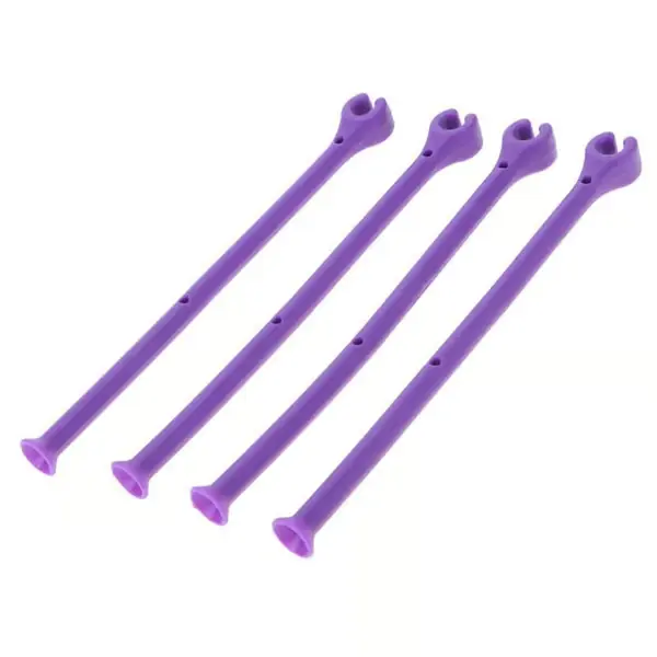Glassholder Oppvaskmaskinsikker Sett med 4 Lilla - Silikon Vinglassholder
