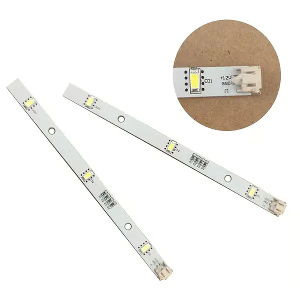2x LED-lister for Rongsheng Hisense Logik Kjøl/Frys MDDZ-162A 1629348-FD3--XF20-