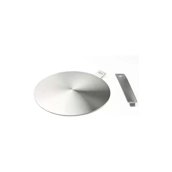 20 cm aluminium induksjonskomfyradapter med avtakbart håndtak - Kompatibel med induksjonstopper