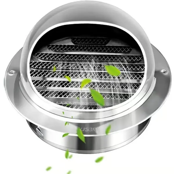 150 mm Rund Ventilasjonsristhette Ventilasjonsrist, 304 Rustfritt Stål Rundt Deksel med/Nett