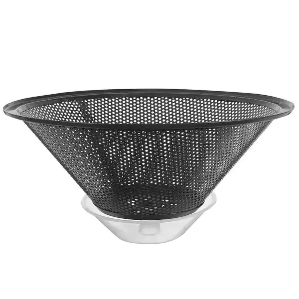 Fettfilter for kjøkkenvifte, netting, rundt, med oljekopp, blå, 25,00 x 25,00 x 8,50 cm, fettfanger, 1 sett