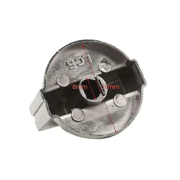 8 stk Metall 8mm Universelle Gasskomfyr Kontrollknapper Adaptere Bryter Kokeflate Kontrolllåser Gass