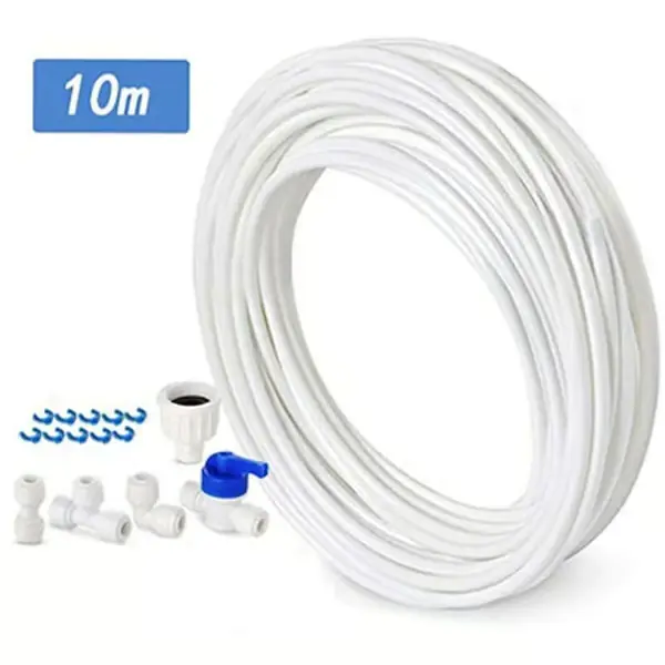 【CJY】Familiehage【CJY】10 m vanntilførselsslange for doble kjøleskap i stil (6,35 mm slange)