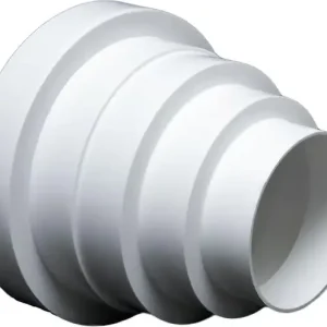 Universell reduksjon for ventilasjonssystemer Ø 80-150 mm. Reduksjonskobling reduksjonsrør Ø 80 100 120 125 150. Ventilasjonskanal til rund ventila...