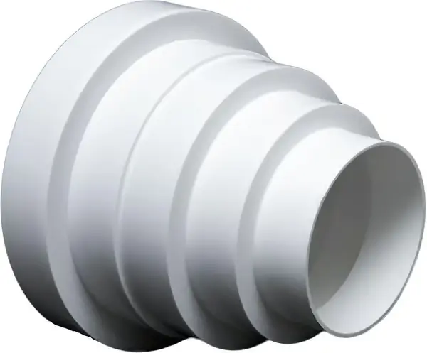 Universell reduksjon for ventilasjonssystemer Ø 80-150 mm. Reduksjonskobling reduksjonsrør Ø 80 100 120 125 150. Ventilasjonskanal til rund ventila...