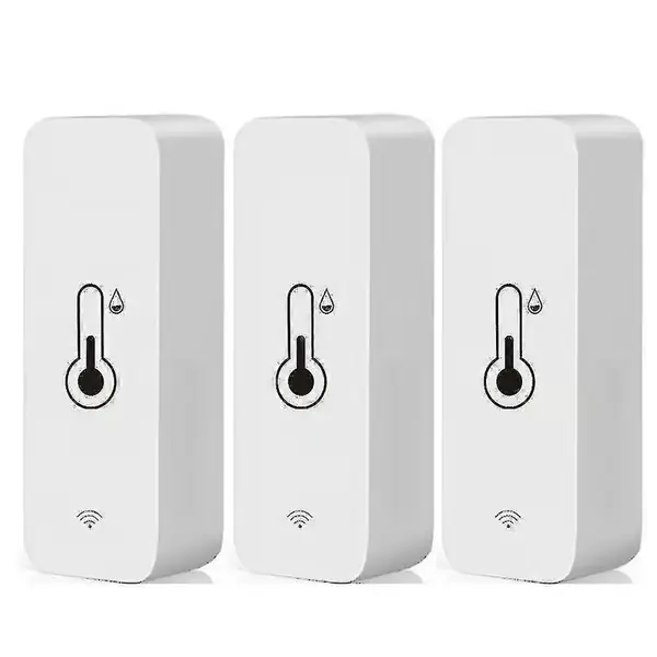3x Tuya WiFi Temperatur- og Fuktighetssensor Innendørs Termometer Hygrometer_jar{ROG}
