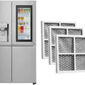 Luftfilter for Lg Pure N Fresh kjøleskap, 3 stk. ekstra frisk luftfilter, for Lg Lt120F luftfrisker/frisker, Lfx31925