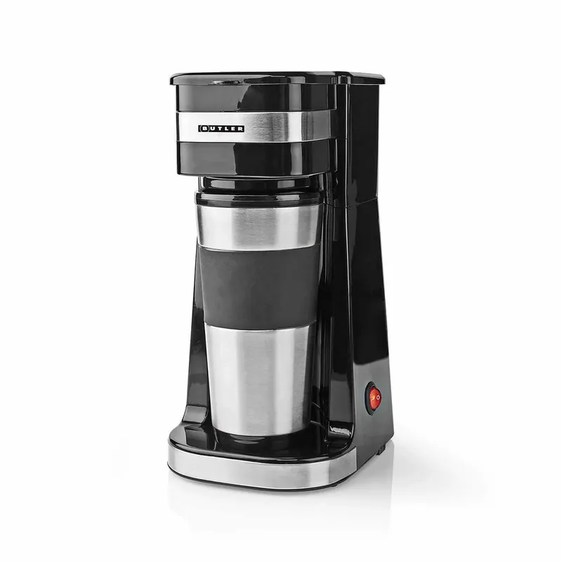 Enkeltporsjonskaffetrakter, 0,4 l, 750 W, Reisekopp, Automatisk avstenging