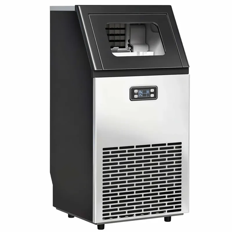 Kommersiell ismaskin 45 kg/24 timer, 11 kg lagring, LCD-skjerm