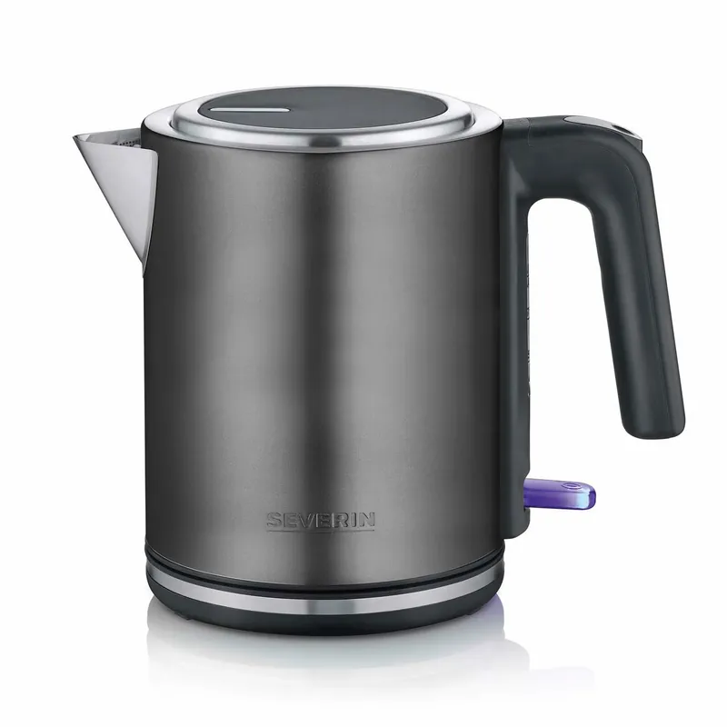 Vannkoker 1L, mørk rustfritt stål, 2400W