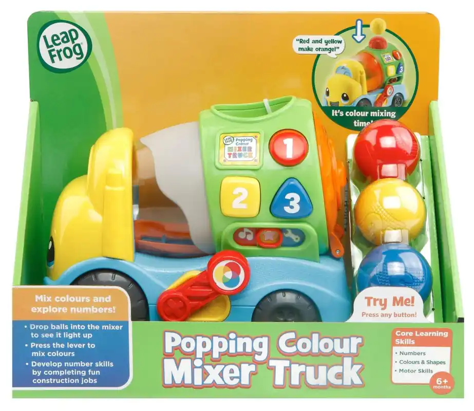 Interaktiv Toy Popping Color Mixer Truck for barn