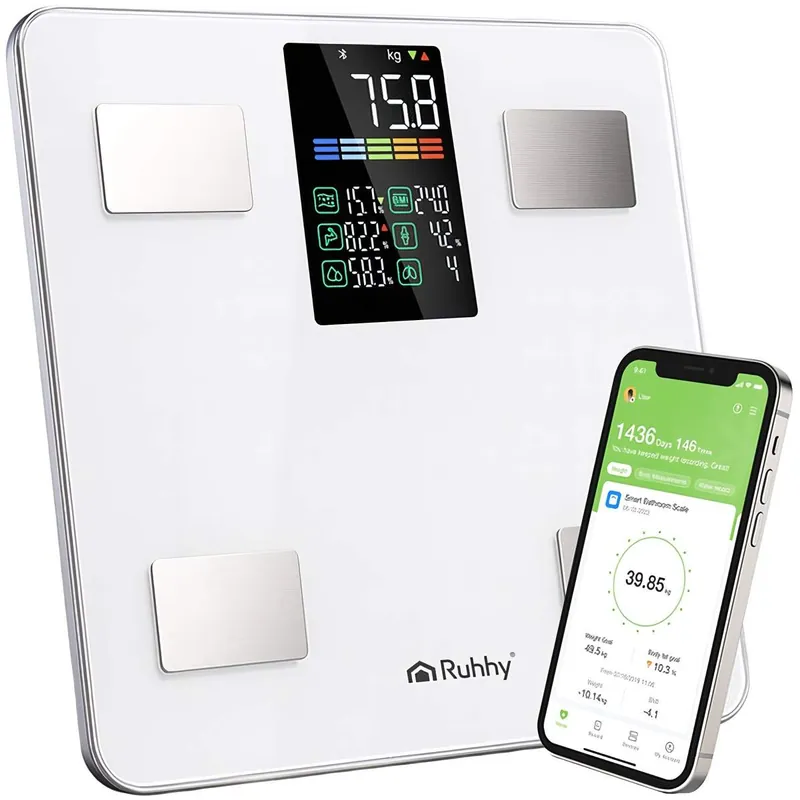 Smart badevekt, kroppsanalyse, 226 kg kapasitet