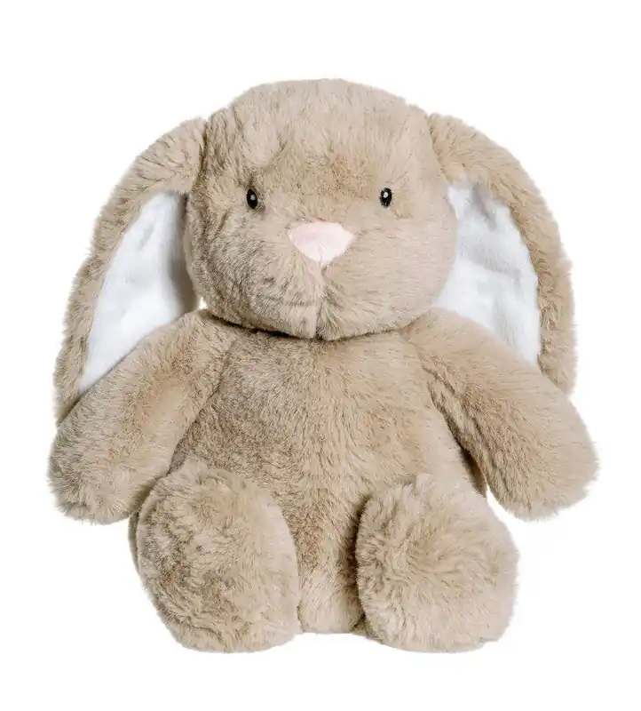 Varmbar plysjkanin, 35 cm, tåler mikrobølgeovn og fryser