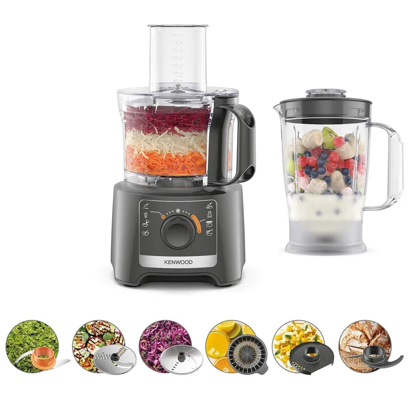 Foodprosessor – MultiPro Compact, grå