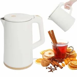 Trådløs reisekjele, 1,7L 1500W – Roterende base