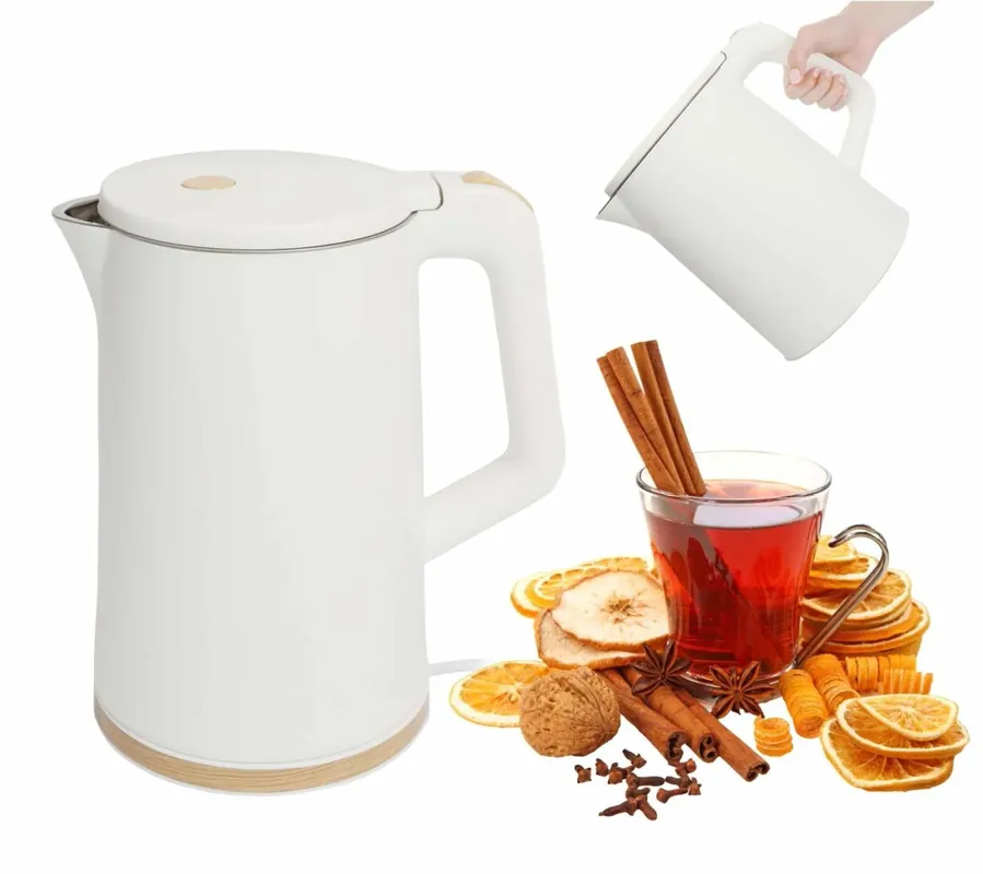 Trådløs reisekjele, 1,7L 1500W – Roterende base