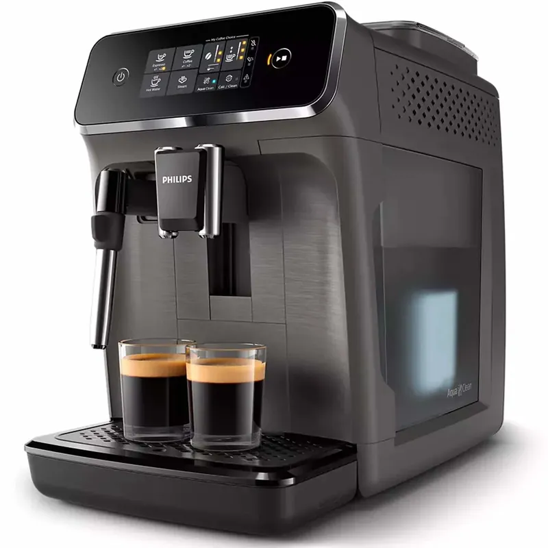 Automatisk espressomaskin, 1,8L tank, melkeskummer