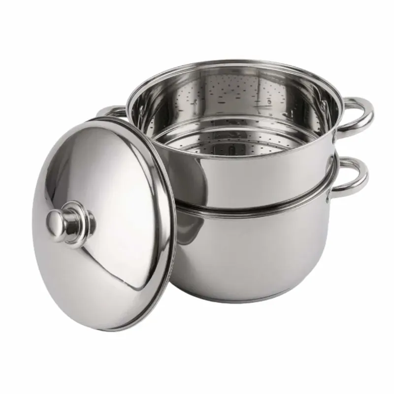 Royalty Line RL-C12L Stockpot og dampkoker/couscousgryte i rustfritt stål - 12L