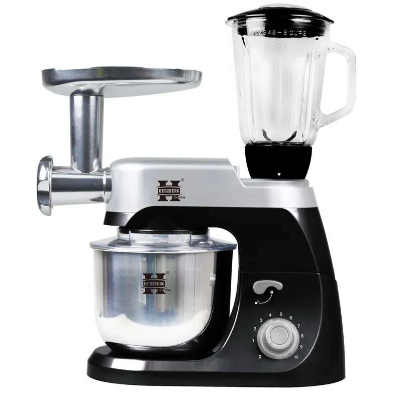 Herzberg HG-5029 3 i 1800W stativmikser med planetarisk banking Svart