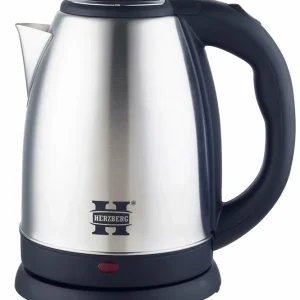 Herzberg HG-5011SIL 1,8L 1500W vannkoker i rustfritt stål - sølv