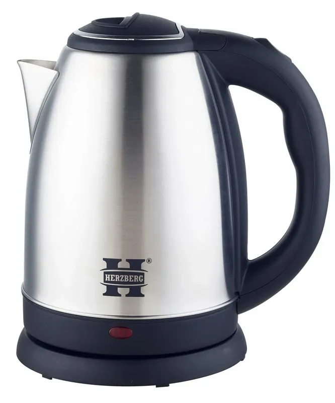 Herzberg HG-5011SIL 1,8L 1500W vannkoker i rustfritt stål - sølv
