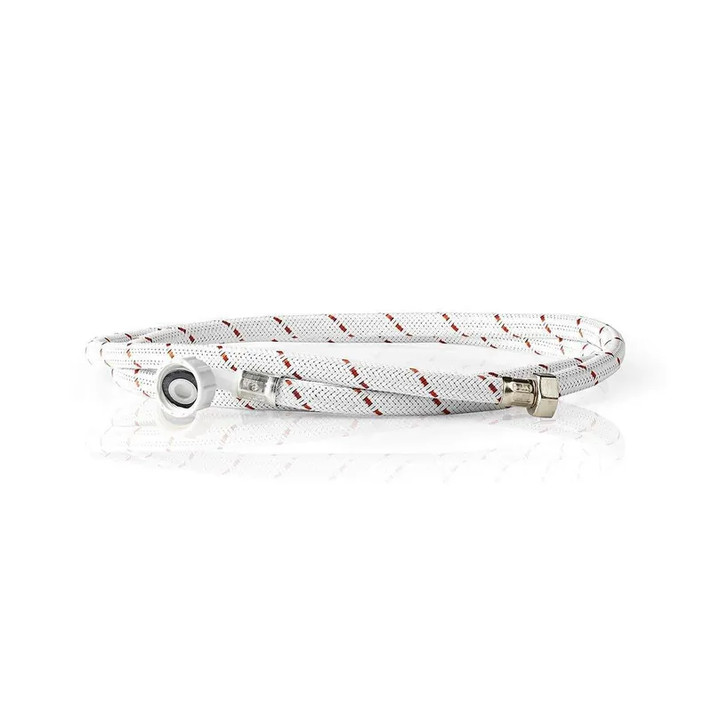 Nylon Inlet Hose 1/2‘‘ 3/4‘‘ 10 Bar 90 °C 2.00 m Bruksområde Dish / Washing Machine Nylon Hvit / Rød