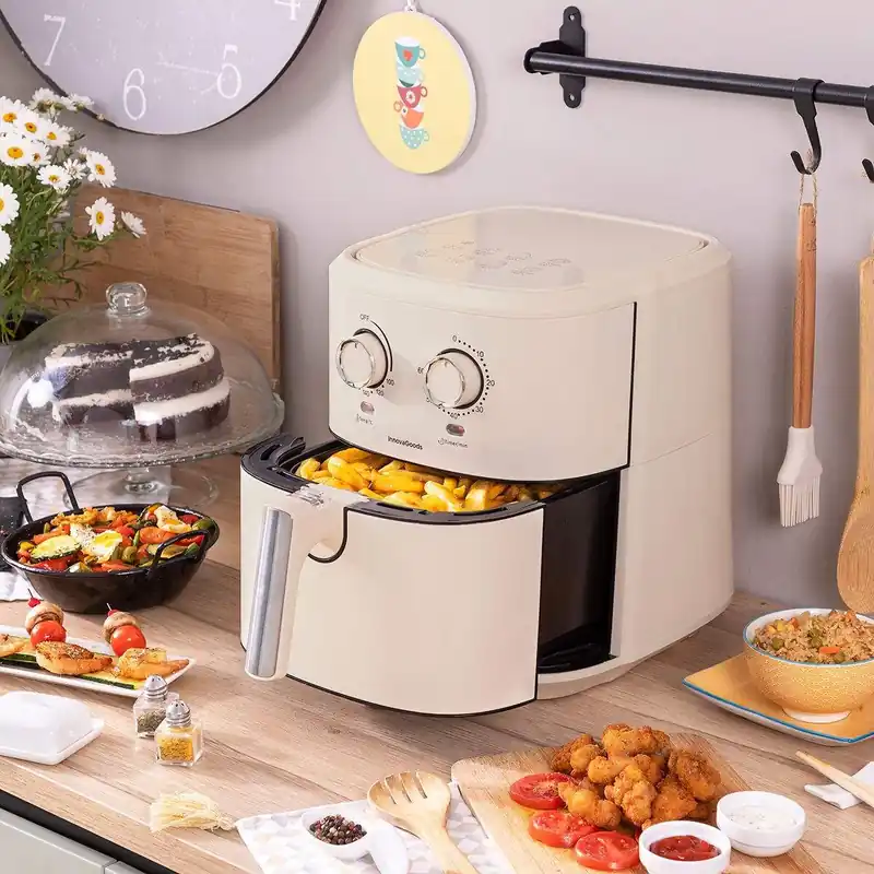 Air Fryer InnovaGoods Vynner Pro 5500 Cream 1700 W 5,5 L Rustfritt stål