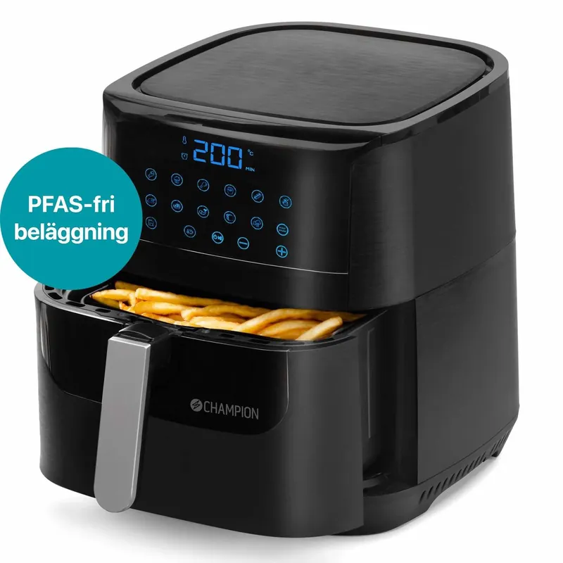 Air Fryer XL Keramikk 5,5L 1800W AF600 Sort