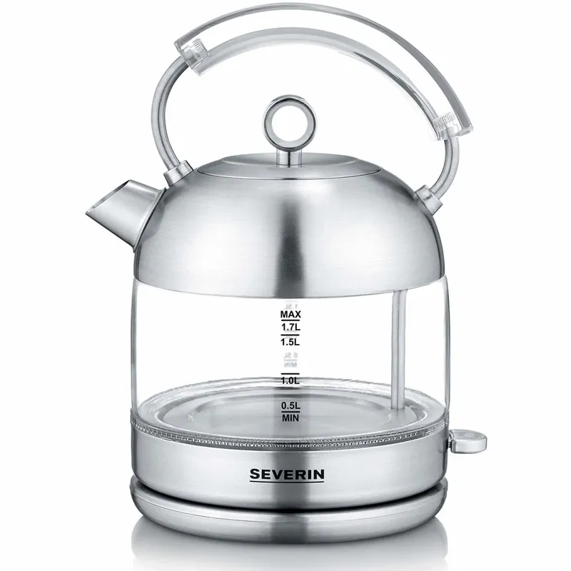 Vannkoker 1,7L 2400W Børstet stål/Glass WK3459