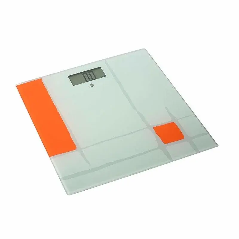 Ultratynn badevekt med LCD, sikkerhetsglass