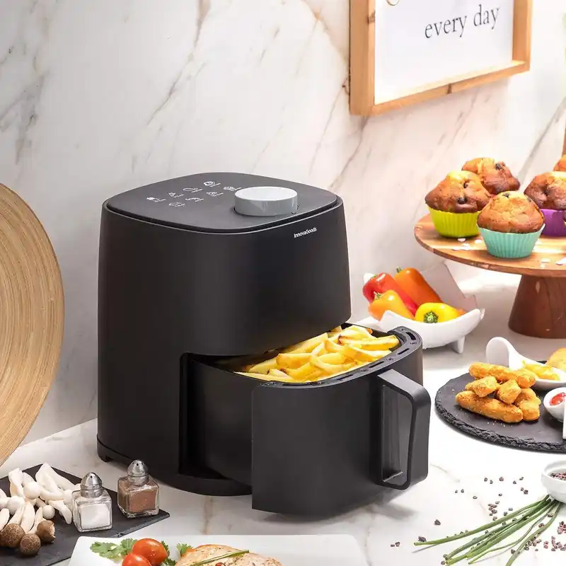 Oljefri frityrkoker 2L, 1200W, 360º luftstrøm