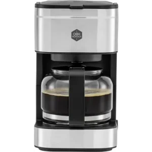 Kompakt kaffebrygger med drypplås og varmefunksjon