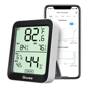 Bluetooth termometer og hygrometer for innendørs bruk