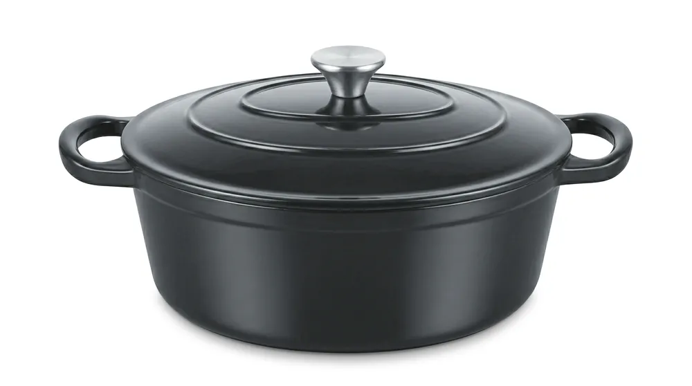 Oval støpejernsgryte, 5,5 liter