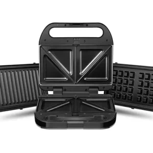 3-i-1 sandwichgrill for smørbrød, vafler og panini