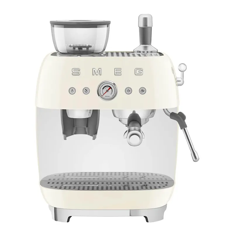 Espressomaskin EGF03 2,4L m/kaffekvern krem